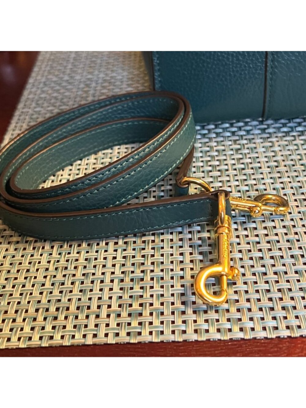 NWOT Mulberry Green Classic Grain Leather Small Zipped Bayswater Tote Bag - Picture 12 of 15
